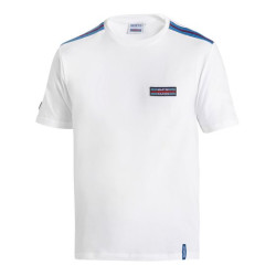 Tričko SPARCO MARTINI RACING Top Stripes, bílá