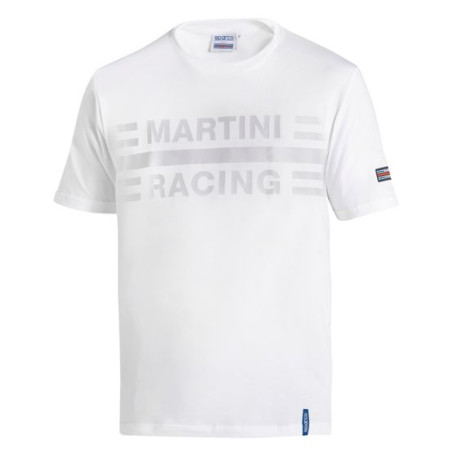 Trička Sparco Martini Racing Velké logo Tričko, bílá | race-shop.cz