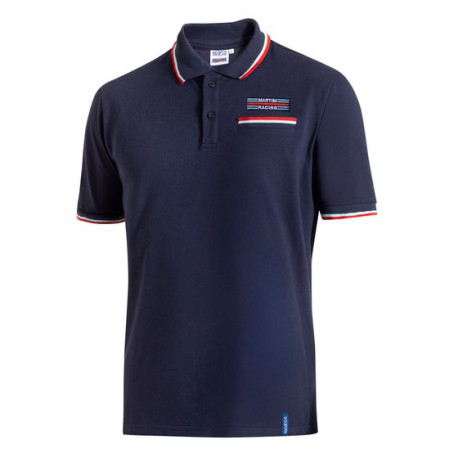Trička Polokošile SPARCO MARTINI RACING (s kapsičkou), modrá | race-shop.cz