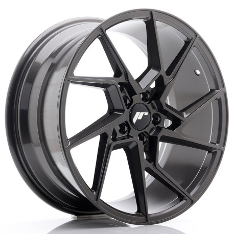 Hliníkové disky Japan Racing JR33 19x8,5 ET45 5x112 Hyper Černá | race-shop.cz