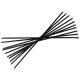 Izolační pásky na výfuk Stainless steel tie straps ball-lock clamp BLACK | race-shop.cz