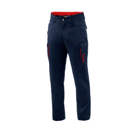 Oblečení a doplňky Sparco FTW Bavlněné pracovní kalhoty VERMONT, námořnická modrá/červená | race-shop.cz
