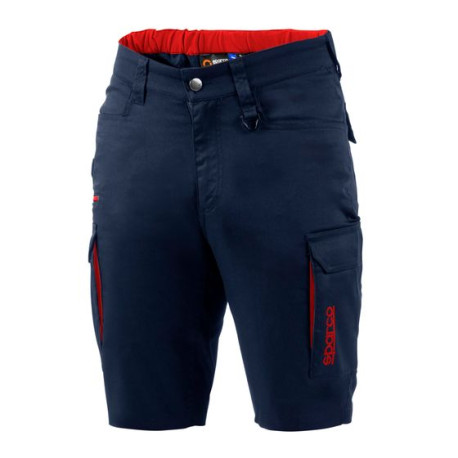 Oblečení a doplňky Sparco FTW Bavlněné pracovní bermudy HAWAII, námořnická modrá/červená | race-shop.cz