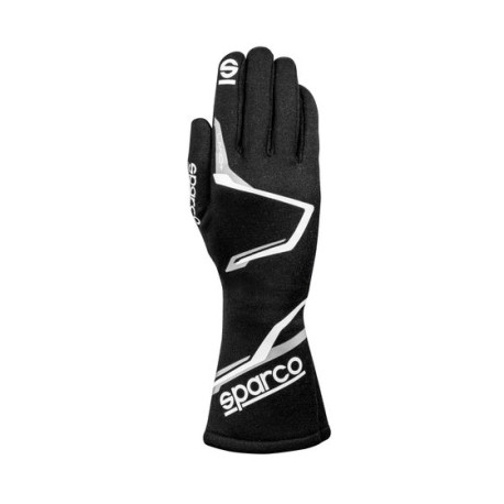 Rukavice Závodní rukavice Sparco LAND + 2025 s FIA, černá | race-shop.cz