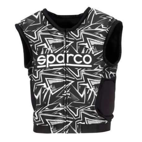 Ochrana krku a chrániče Sparco SJ Pro K-3 Bunda pro ochranu rebeř , černá/bílá | race-shop.cz