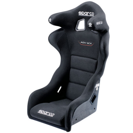 Sportovní sedačky s FIA homologací Sportovní sedadlo Sparco ADV-SCX Carbon TECH s FIA, černá | race-shop.cz