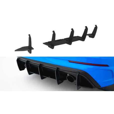 Body kit a vizuální doplňky Zadní difuzor V2 Ford Focus RS Mk3 (verze US-Spec) (černý) | race-shop.cz