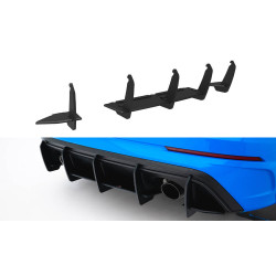 Zadní difuzor V2 Ford Focus RS Mk3 (verze pro USA) (černá-červená)