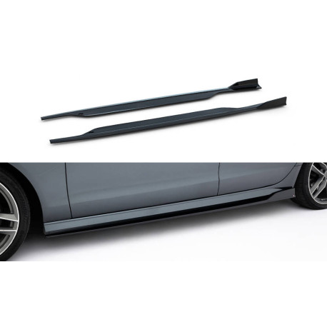 Body kit a vizuální doplňky MAXTON DESIGN difuzory prahů pro Audi A6 / A6 C7 S-line/ S6 C7 Facelift, lesklá černá, V2 | race-shop.cz