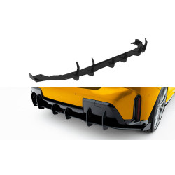 MAXTON DESIGN zadní difuzor pro BMW 1 M-Pack F70, černá + lesklé klapky