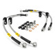 Brzdové hadice pro konkrétní model Teflonové Opletené brzdové hadice HEL Performance pro Honda Civic, 97- 00 MB4 1,6 | race-shop.cz