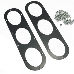 RACES univerzální zadní difuzor nárazníku s panelem pro rozvod vzduchu – černý/stříbrný