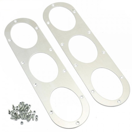 Body kit a vizuální doplňky RACES univerzální zadní difuzor nárazníku s panelem pro rozvod vzduchu – černý/stříbrný | race-shop.cz