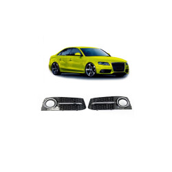 RACES rámečky mlhovek pro Audi A4 B8 Chrome Black