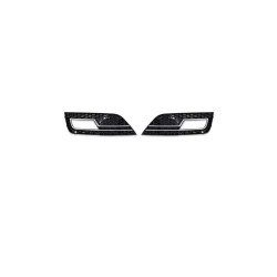 Kryty mlhových světel pro Audi A4 B8 Facelift chromově černá