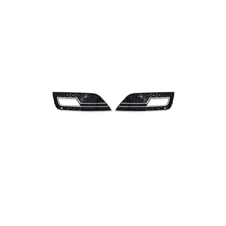 Body kit a vizuální doplňky Kryty mlhových světel pro Audi A4 B8 Facelift chromově černá | race-shop.cz