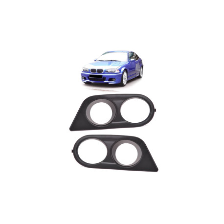 Body kit a vizuální doplňky RACES rámečky mlhovek pro BMW 3 E46 | race-shop.cz