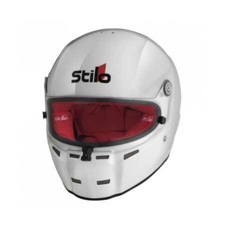 Uzavřené přilby STILO Motokárová přilba ST5F N KA2020, bílá/červená | race-shop.cz