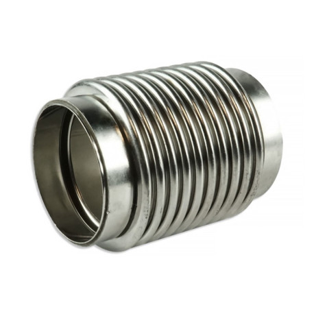 Pružná spojka PRO (SS304) Ohybná trubka výfuku 100x63mm, nerezová ocel (SS304) | race-shop.cz