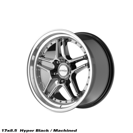 ALU disky STROM STROM DS-05 disk 17x8.5 5x120 72.6 ET30, Hyper Black / Polished Dish | race-shop.cz