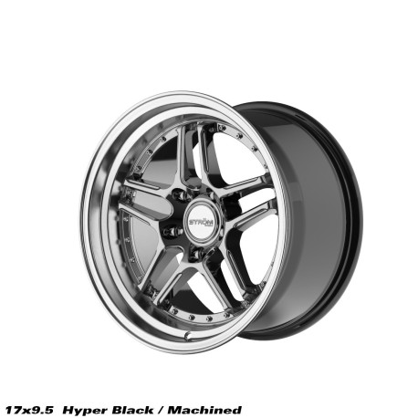 ALU disky STROM STROM DS-05 disk 17x9.5 5x120 72.6 ET15, Hyper Black / Polished Dish | race-shop.cz