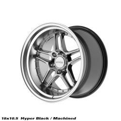STROM DS-05 disk 18x10.5 5x120 72.6 ET10, Hyper Black / Polished Dish