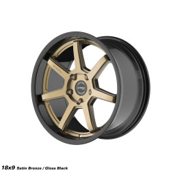 STROM DS-15 disk 18x9 5x114.3 73.1 ET30, Gloss Black / Satin Bronze Face