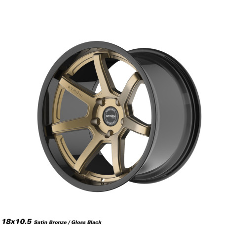 ALU disky STROM STROM DS-15 disk 18x10.5 5x114.3 73.1 ET10, Gloss Black / Satin Bronze Face | race-shop.cz