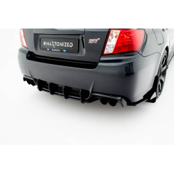 Zadní difuzor Street Pro Subaru Impreza WRX STI Mk3 Facelift (černá-červená)