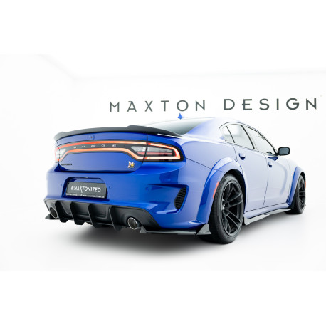 Body kit a vizuální doplňky Street Pro Zadní difuzor Dodge Charger RT Scat Pack Widebody Mk3 Facelift (červený) | race-shop.cz