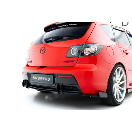 Body kit a vizuální doplňky Street Pro Zadní Boční splittre + Klapky Mazda 3 MPS Mk1 EU Verze | race-shop.cz