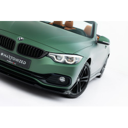 MAXTON DESIGN přední splitter pro BMW 4 Cabrio / Coupe F33 / F32, lesklá černá
