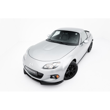 Body kit a vizuální doplňky MAXTON DESIGN přední splitter pro Mazda MX-5 Mk3 (NC) Facelift, lesklá černá | race-shop.cz