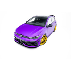 Street Pro Přední splitter Volkswagen Golf R Mk8 Facelift (černá-červená)