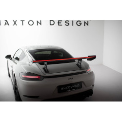 Uhlíkový spoiler s vnitřními podpěrami V1 + LED Porsche 718 Cayman 982c