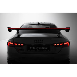 Uhlíkový spojler s externími podpěrami V2 + LED Audi A5 / A5 S-Line / S5 / RS5 Coupe F5 / F5 Facelift