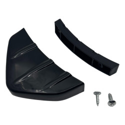RACES universal rear lower diffuser fin - Černá