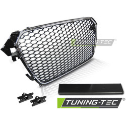 MŘÍŽKA SPORT CHROM ČERNÁ pro AUDI A4 (B8) 11.11-15 POŠKOZENÉ