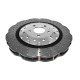 Brzdy DBA DBA 5000 series Crossed Drilled & Dimpled Silver Hat DBA52836WSLVXD (2 pcs) | race-shop.cz