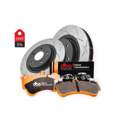 DBA Brzdový Kit 4000 Series T3 Drážkování & Xtreme Performance Brzdový destičky DBA42808S-2402XP