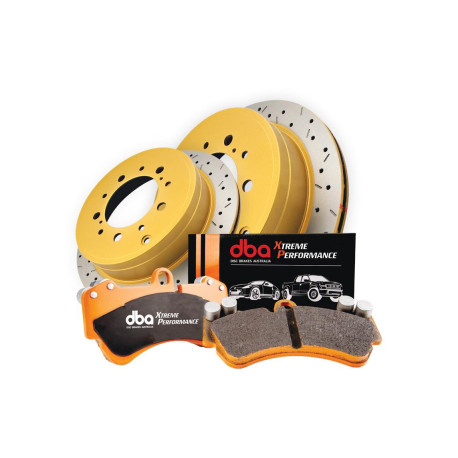Brzdy DBA DBA Brzdový Kit 4000 Series T3 Drážkování & Xtreme Performance Brzdový destičky DBA42709XS-1800XP | race-shop.cz