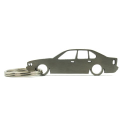 BMW 5 series E34 limousine stainless steel keychain