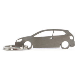 VW Volkswagen Polo MK5 3d klíčenka z nerezové oceli