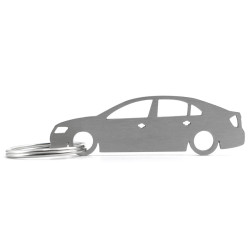 Skoda Rapid sedan stainless steel keychain