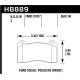 Brzdové desky HAWK performance Hawk Brzdové desky DTC-70 HB889U.550 | race-shop.cz