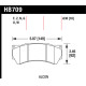 Brzdové desky HAWK performance Hawk Brake Pad DTC-70 (16 mm) HB709U.630 | race-shop.cz