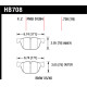 Brzdové desky HAWK performance Hawk Brake Pad Performance Ceramic HB708Z.738 | race-shop.cz