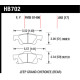 Brzdové desky HAWK performance Hawk Brake Pad Performance Ceramic HB702Z.662 | race-shop.cz