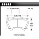 Brzdové desky HAWK performance Hawk Brake Pad LTS HB589Y.704 | race-shop.cz