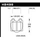 Brzdové desky HAWK performance Hawk Brzdové desky HPS 5.0 HB499B.610 | race-shop.cz
